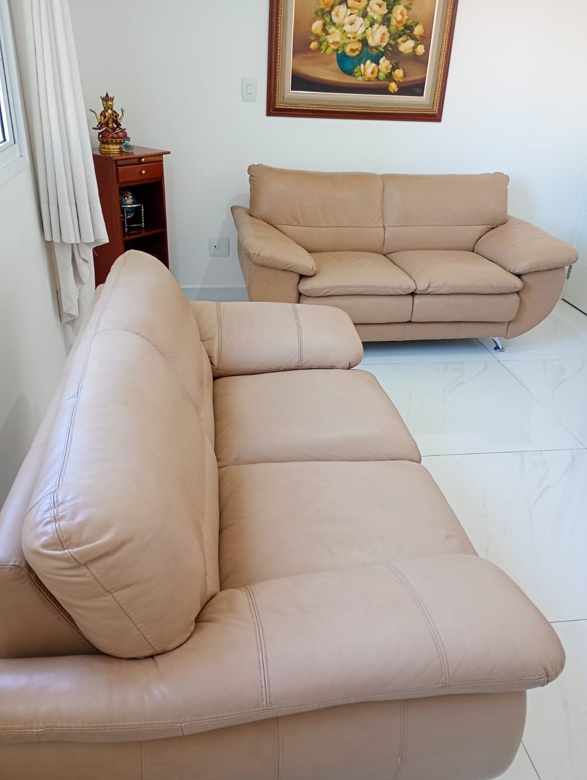 Sofá depois da limpeza